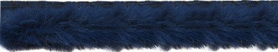 Tubular Fur Flanged Trim Navy
