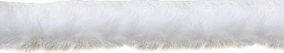 Tubular Fur Flanged Trim White