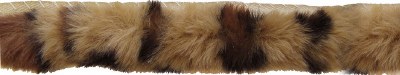 Tubular Fur Trim Brown