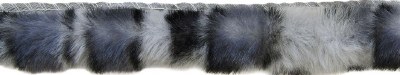 Tubular Fur Trim Grey