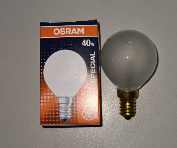 LAMP 40W SES E14 300C ROUND !
