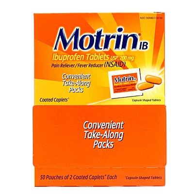 Motrin Ibuprofen Coated Tablets