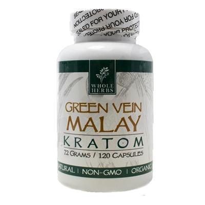 Whole Herbs Kratom Green Vein Malay 120 Ct - Ravi's Import Warehouse