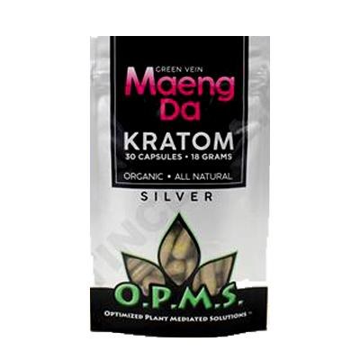 OPMS KRATOM SILVER:OPMS KRATOM 18 GM | 30 CT | MAENG DA | GREEN VIEN product image