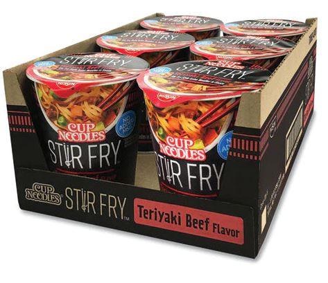 Nissin Cup Noodles Stir Fry Teriyaki Beef - Ravi's Import Warehouse