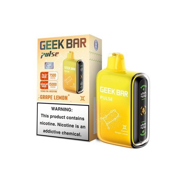 Geek Bar Pulse 15000 Disposible 16ml 5%Nic Grape Lemon