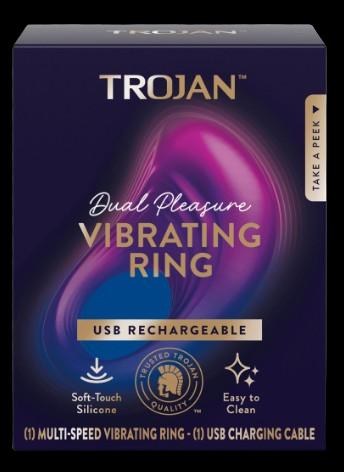 Trojan Dual Pleasure Vibrating Ring New