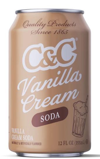 C&C Cola Vanilla Cream Cans