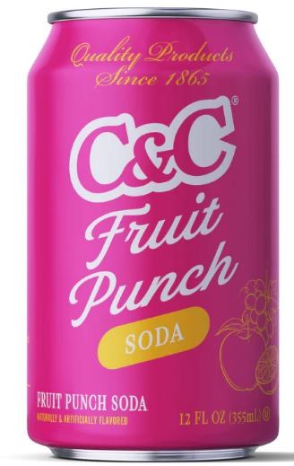 C&C Cola Fruit Punch Cans
