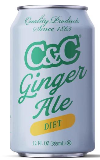 C&C Cola Diet Ginger Ale Cans