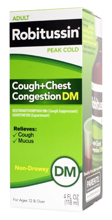 Robitussin Peak Cough + Chest Congestion DM Grape - Ravi's Import Warehouse