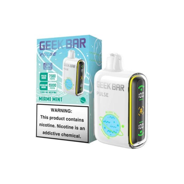 Geek Bar Pulse 15000 Disposible 16ml 5%Nic Miami Mint - Ravi's Import ...