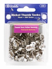 Bazic Nickle Thumb Tacks