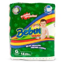 Bebin Super Diapers Size 4 14pk