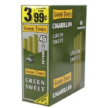 Good Times Foil Pouch Cigarillos Green Sweet