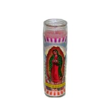 Candle Virgen De Guadalupe Cristal