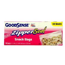 Goodsense Zipper Snack Bag 50 CT