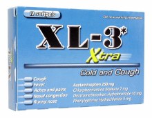 XL-3 Extra Cold  & Cough Cap