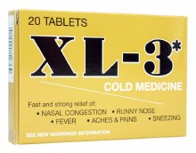 XL-3 Cold Medicine 20 Tab XL-3 Cold Medicine 20 Tab