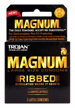 Trojan Magnum Large Ribbed