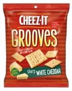 Cheez-It Grooves Sharp White Cheddar