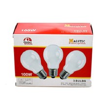 Magstic Frosted Light 3 Ct Bulb 100w