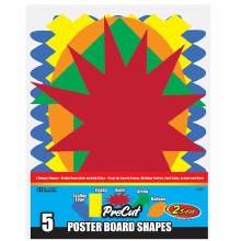 Bazic Pre Cut Poster Board Shapes