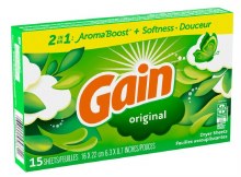 Gain Original Dryer Sheets 15ct