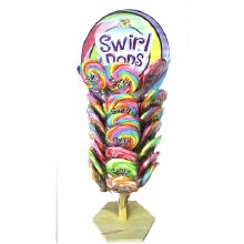 Swirl Pops on Wooden Tree