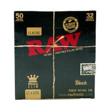 Raw Black King Size Slim Box Rolling Papers