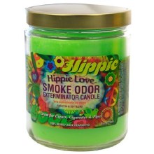 Smoke Odor Hippie Love Exterminator Candle Jar