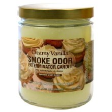 Smoke Odor Creamy Vanilla Exterminator Candle Jar