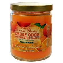 Smoke Odor Orange Lemon Splash Exterminator Candle Jar