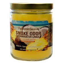 Smoke Odor Pineapple Coconut Exterminator Candle Jar