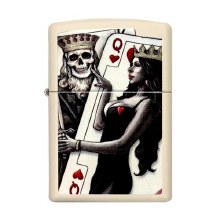 Zippo Lighter #234 216 Skull King Queen Beauty