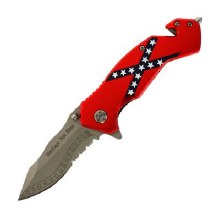 Super Knife Confederate FlagSpring Knife