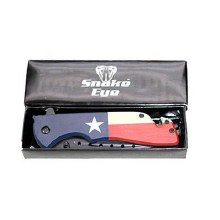 Snake Eye Tactical Spring Assist Knife 5" Closed TEXAS