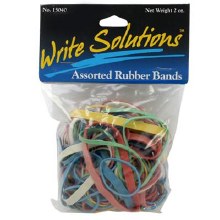 Rubber Bands Asst Colors