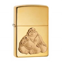 Zippo Lighter #249 Laughing Buddah Emblem