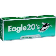 Eagle 20's Menthol Silver 100s Box