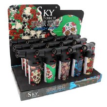 Sky 4" Sugar Skull Side-Torch