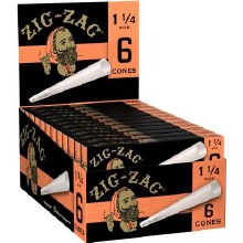 Zig Zag 1 1/4 Ultra thin Paper Cones