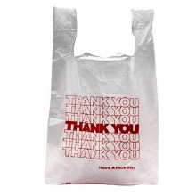 Texas Best T-Shirt Bag Heavy Duty Thank-You Small White (8x4x16)