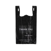 Texas Best T-Shirt Bag Heavy Duty Thank-You Small Black 1/10 (8x4x16)