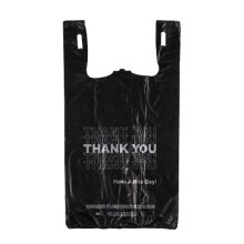 Texas Best T-Shirt Bag Heavy Duty Thank -You Medium 1/8 Black (10x5x18)