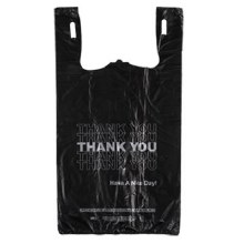 Texas Best T-Shirt Bag Heavy Duty Thank-You 1/6 Large Black (11.5x6x21)