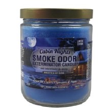 Smoke Odor Cabin Nights Candle Jar