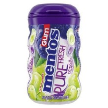 Mentos Pure Fresh Gum Curvy Bottle Grape Medley