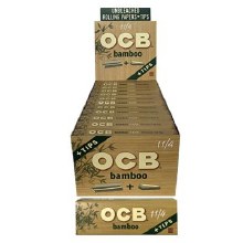 OCB Bamboo Rolling Paper with Tips 1 1/4