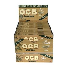 OCB Bamboo Rolling Paper Slim with Tips